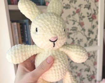 Crochet Bunny Handmade Stuffed Amigurumi Plushie