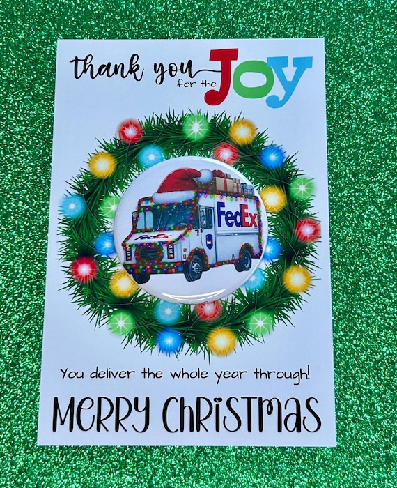 FedEx Delivery Driver Christmas Gift Magnet