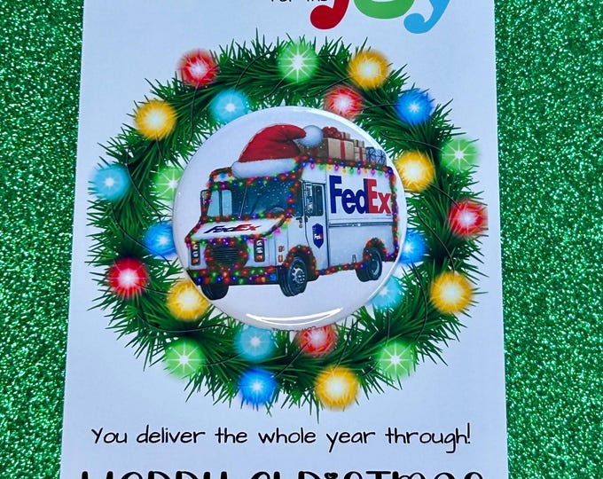 FedEx Delivery Driver Christmas Gift Magnet