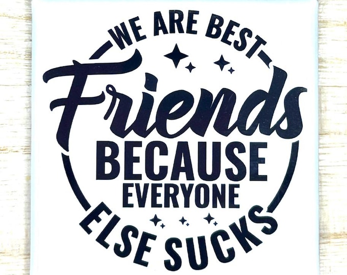 Funny Magnet "We Are Best Friends Because Everyone Else Sucks"