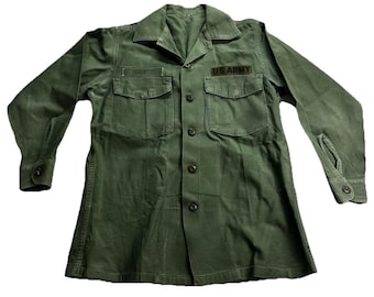 1950s French Army Fatigue Utility Shirt Jacket S-M - Etsy