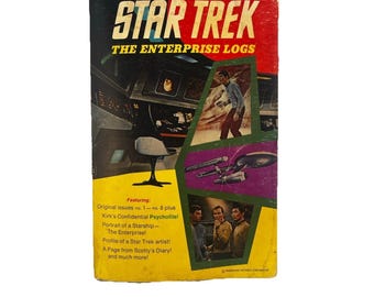 Golden Press Star Trek The Enterprise Logs Books OS Yellow Fair Vintage Comic