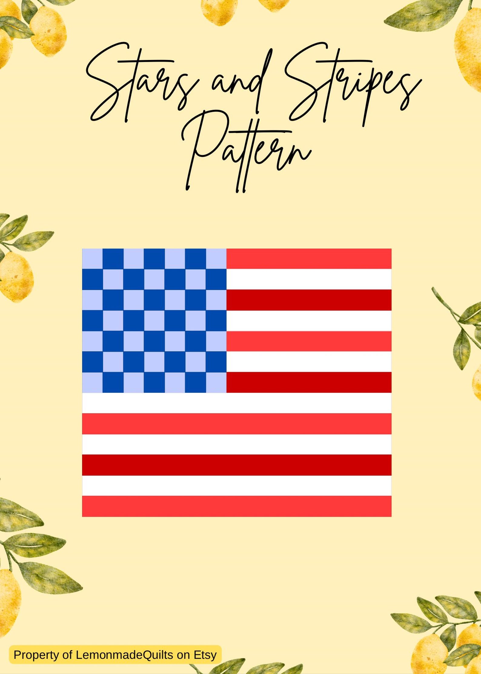 Stars and Stripes Rag Quilt PDF Pattern: Patriotic Decor - Etsy