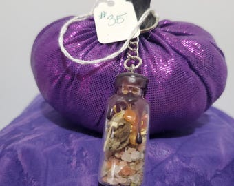 Protection During Travel Spell Jar Keychain