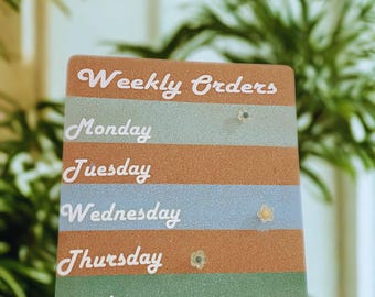 Weekly Cork Board Planner
