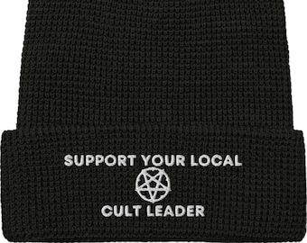 Support Your Local Cult Leader - Waffle Beanie - One Size