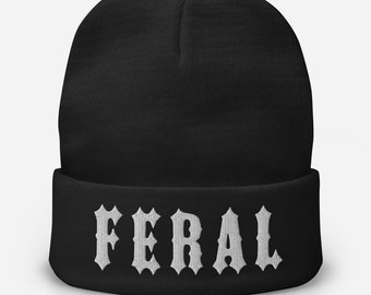 FERAL Embroidered Beanie
