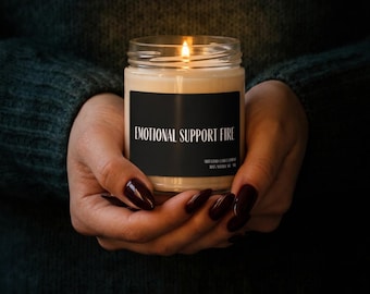 Vela de soja 100% natural - Fuego de apoyo emocional