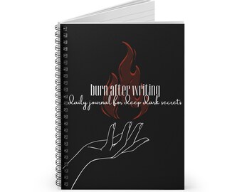 Burn After Writing Spiral Lined Notebook