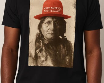 T-shirt Chief Sitting Bull: vintage Native Pride-T-shirt