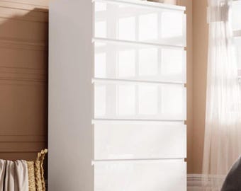 寝室用引き出しチェスト ボストン 5段プラン