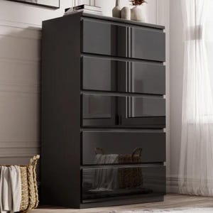 Black Chest Drawers - Etsy Black Chest Drawers - Etsy