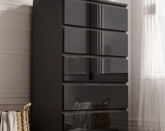 Bedroom drawer chest Boston 5 drawers Plan