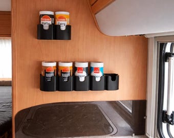 Gewürz Organizer Wohnmobil – Wohnwagen | Gewürzdosenhalter - Gewürzregal für Ostmann | Hartkorn