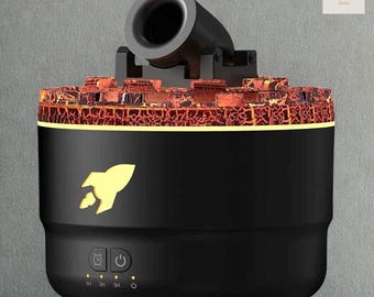 Umidificatore a fiamma vulcanica - Diffusore di aromi a LED