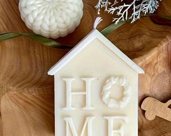 Handmade House Candle | Soy Wax Holiday Home Decor| Variety of colors available