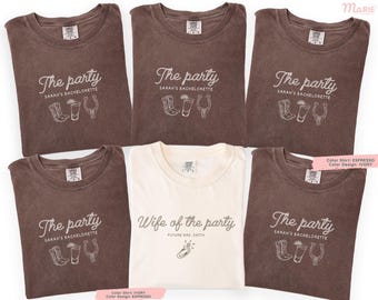 Wife Of The Party Western Shirt, Personalized Future Mrs Tee, Cowgirl Bachelorette Shirt, Rodeo Bride Shirt, Comfort Colors Tee