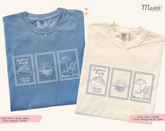 Family Cruise Shirt, Matching Group Trip Tee, Custom Vacation Comfort Colors Shirt, Cruise Crew Gift, Personalized Family Travel Tee 2026