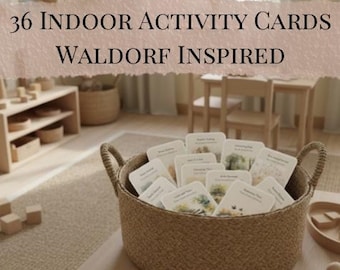 Waldorf Activity Cards | 36 Screen-Free Calm Play Prompts (Printable PDF)