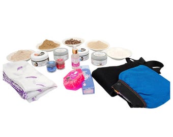 Conjunto de hammam marroquí / Kit de spa natural Beldi Colección de cuidado de la piel ritual de baño tradicional مجموعة الحمام المغربي