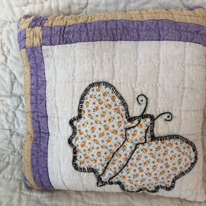 Vintage quilt pillow