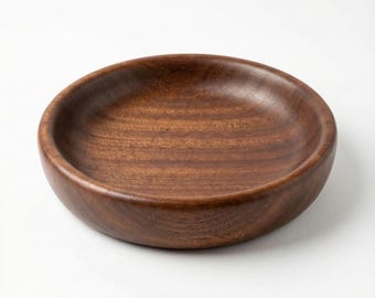 African Sapele Wood Catch All Tray | Handcrafted Jewelry Dish