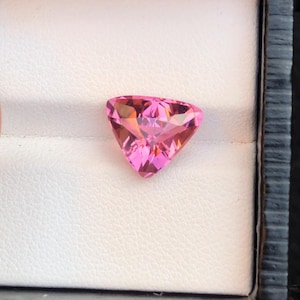 3.70 Ct Baby Pink Tourmaline Triangle Cut | Natural Afghan Pink Tourmaline | Faceted Loose Gemstone | Eye Clean Jewelry Stone