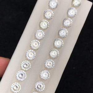 20.20 CT White Moissanite Lot | Fancy Cut Round Calibrated Size | Loose Moissanite Gemstone | Jewelry Making Stone