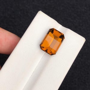 Natural Honey Yellow Citrine 7.90 Ct Pixel Cut Faceted Gemstone | VVS Clarity Loose Citrine for Jewelry | November Birthstone
