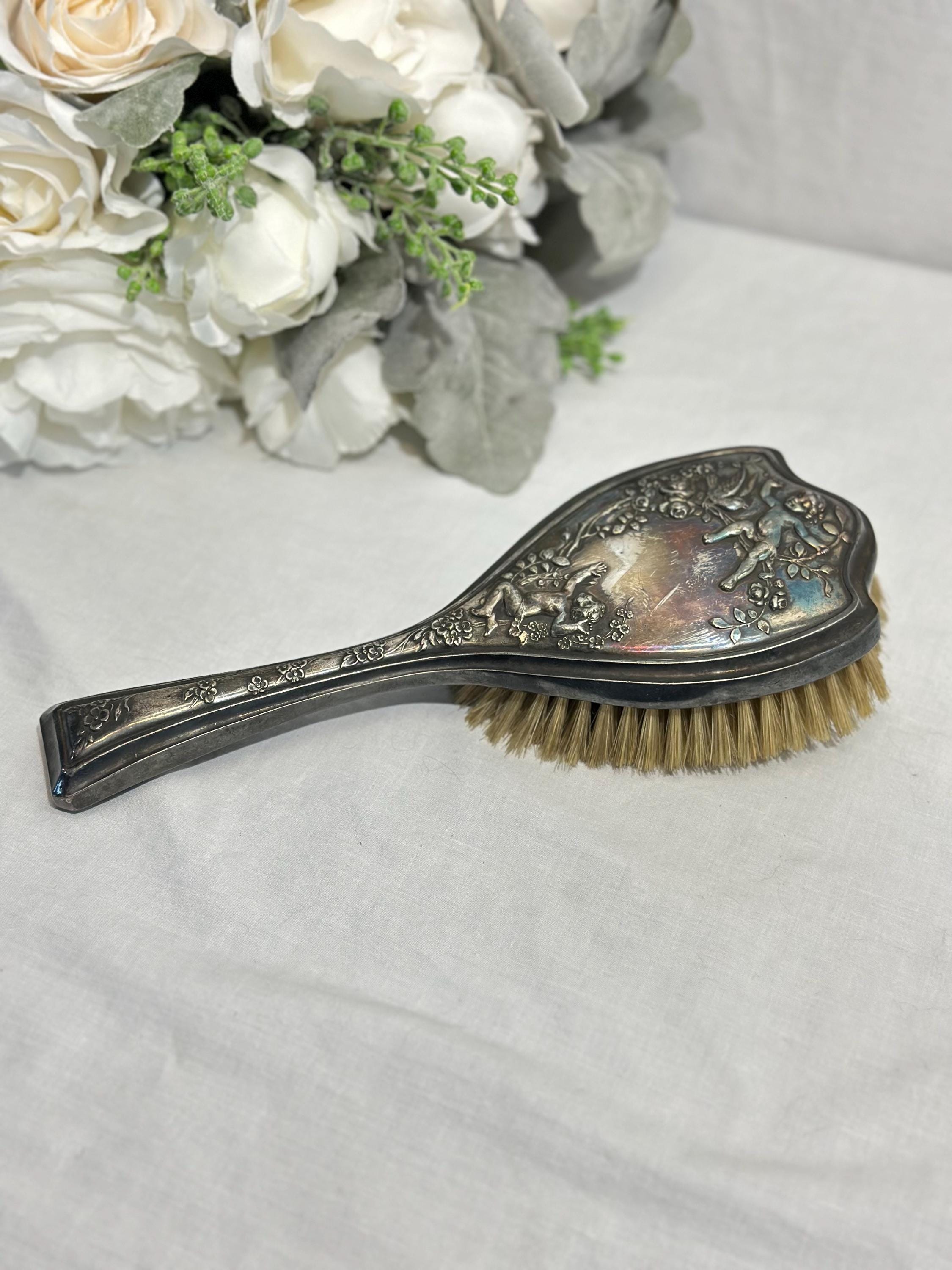 Antique Cherub Hairbrush - Etsy display picture 2