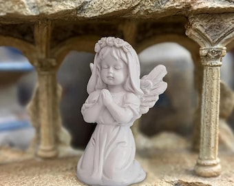Praying Angel Figurine – Guardian Angel Statue, Spiritual Home Decor, Memorial Gift, Religious Keepsake, Beautiful Home Decoration.