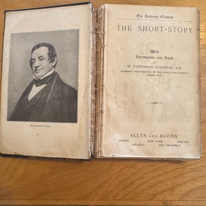 1900s The Short-Story by W. Patterson Atkinson | Academy Classics Anthology | Damaged Antique Literature Book | Allyn & Bacon