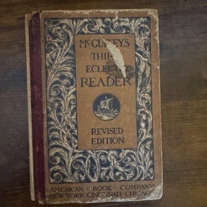 McGuffeys Third Eclectic Reader Revised Edition 1896 Antique School Book American Book Company
