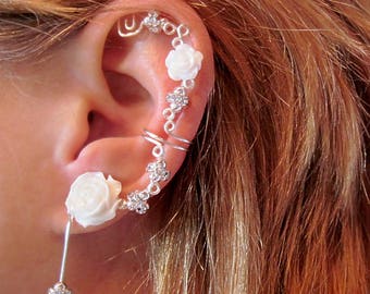 Cartilage Ear Cuff Wedding Prom Bridal No Piercing Etsy