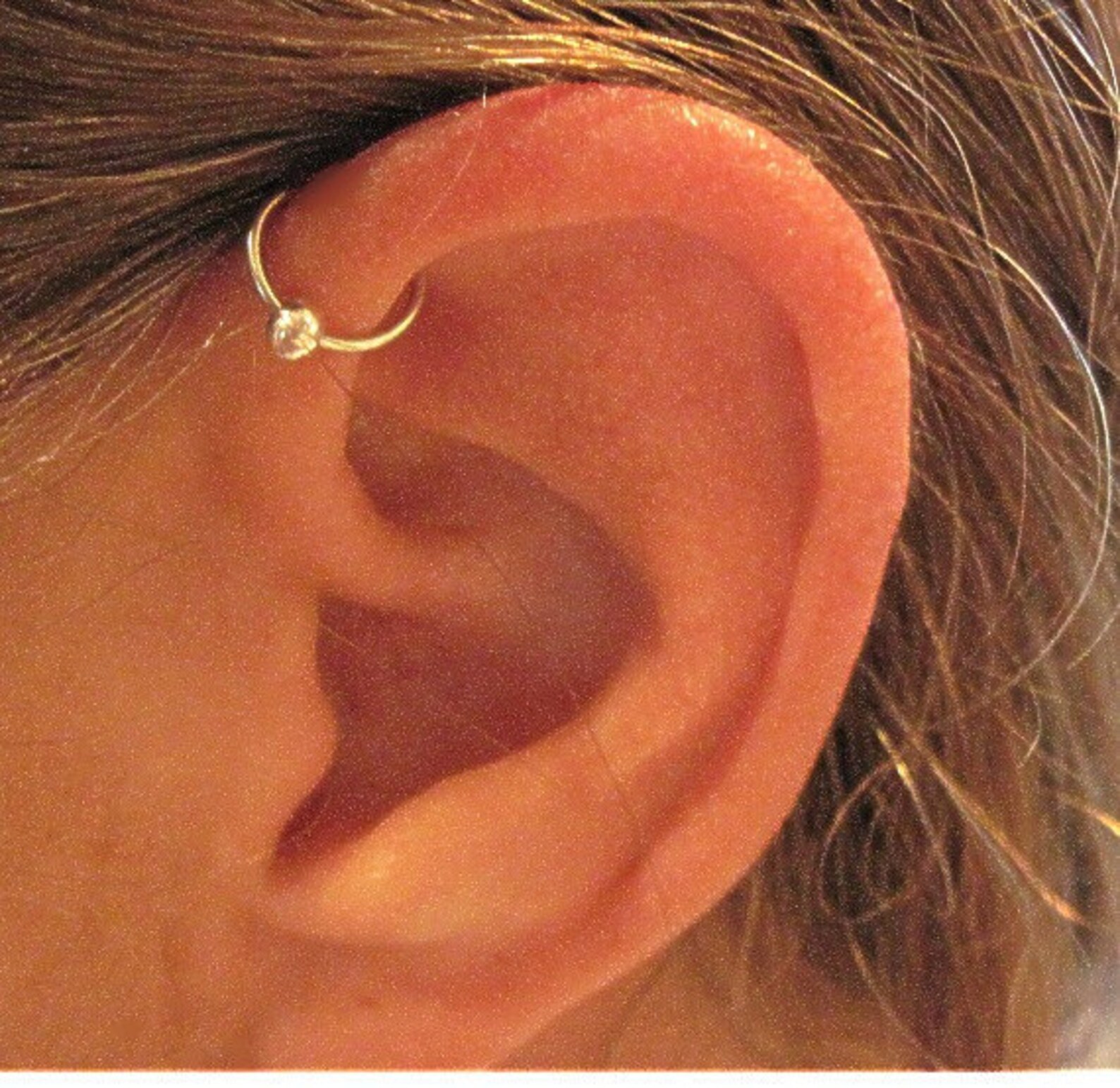 2 No Piercing captive Ball Helix Ear Cuffs Etsy