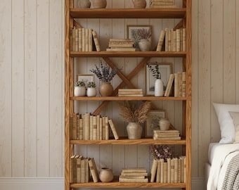 Handgefertigtes Regal aus Massivholz - Skandinavisches Design