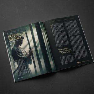 Ronin Samurai Print, Japanese Aesthetic Wall Art, Bamboo Forest Katana Poster, Bushido Warrior Gift, Zen Style Home Decor