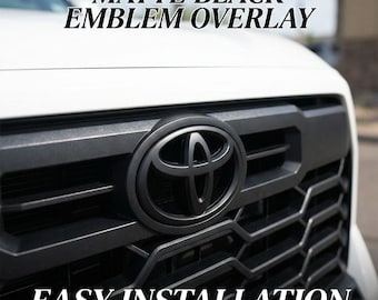 NEW 2022-2025 Tundra Matte Blackout Overlay Front Grille Emblem
