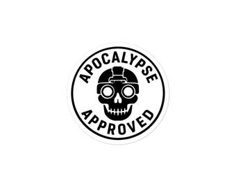 Adesivo "Aprovado para o Apocalipse"
