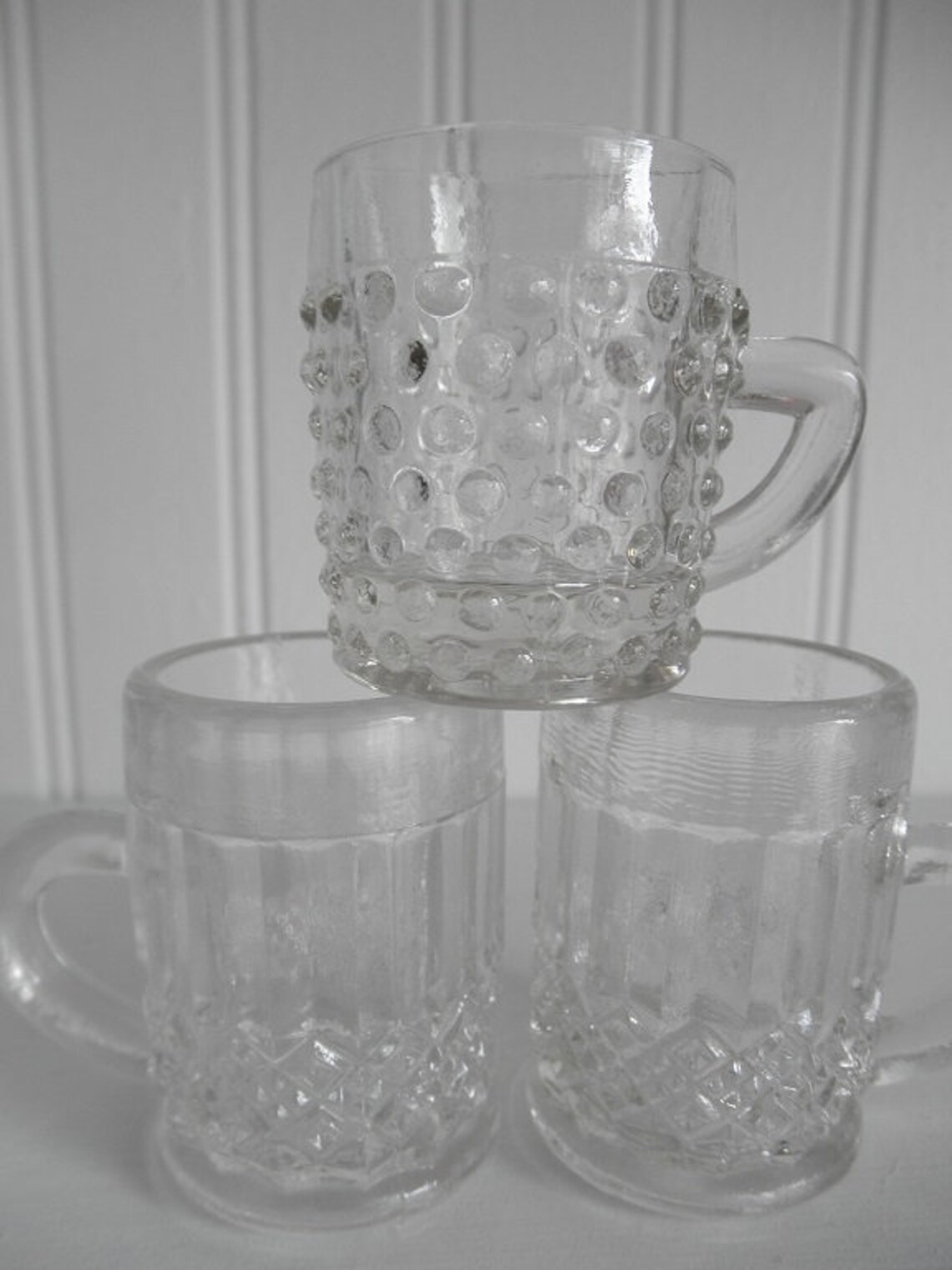 Vintage Shot Glasses Set of 4 Different Antique Bar Drinkware Etsy