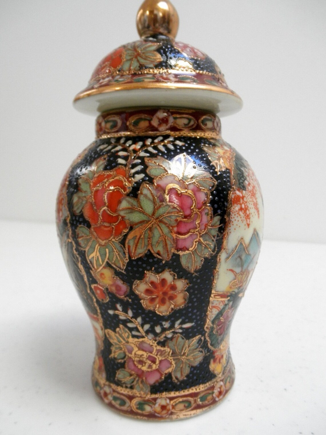 Vintage Asian Ginger Jar Lid Decorative Oriental Japanese Home Etsy