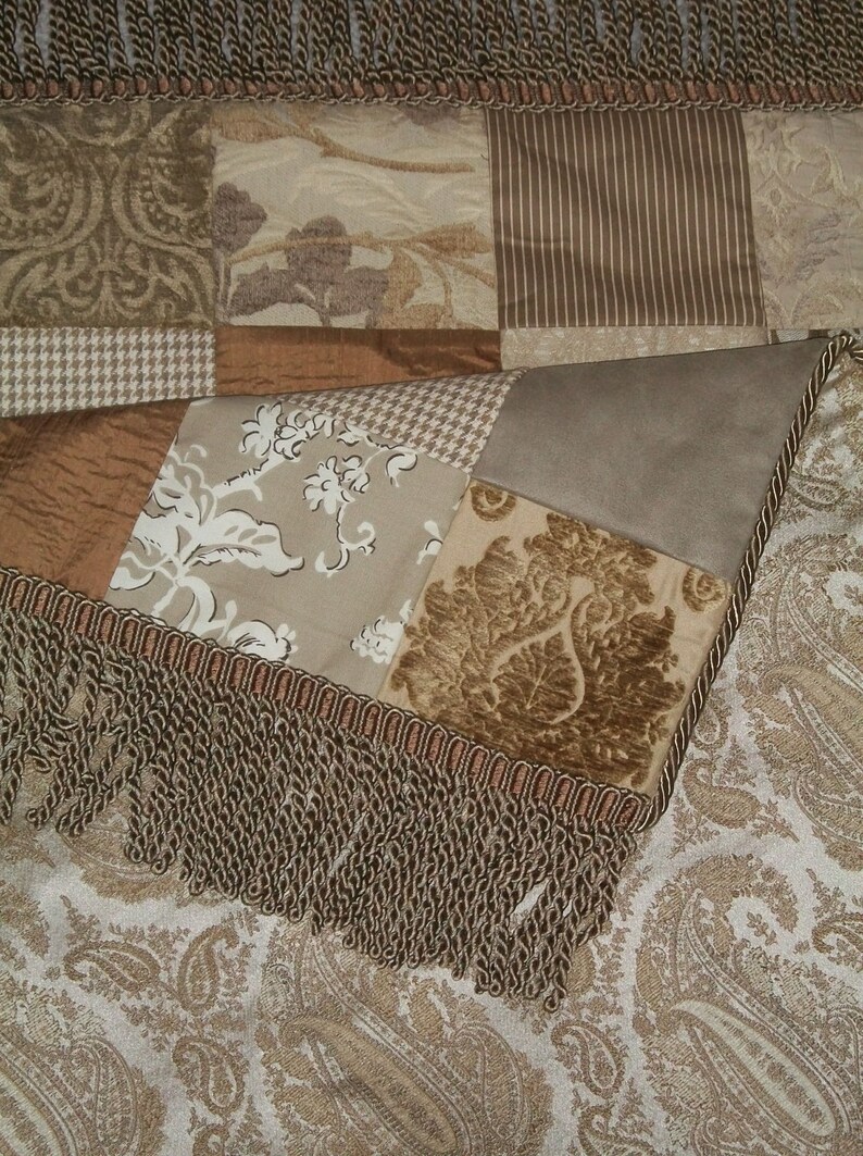 Patchwork Throw Quilt in Harmonious Hues