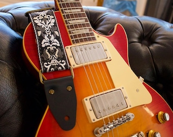 Black Ivory Guitar Strap