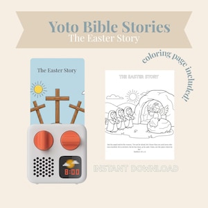 The Easter Story | Bible Stories for Yoto Player | Children's Audio | Coloring Pages for Kids
