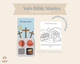 The Easter Story | Bible Stories for Yoto Player | Children's Audio | Coloring Pages for Kids
