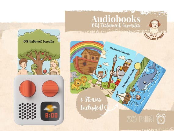 Old Testament Bible Stories MP3 Bundle | Kids Audio, Coloring Pages (Yoto Card Compatible)