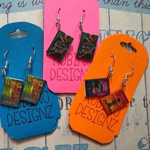 Stand Alone Book Inspired Earrings