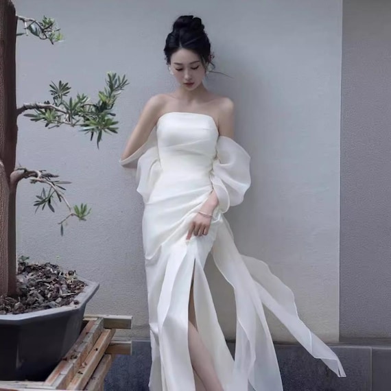 maxi elegant white formal dresses Wycnly Formal Dresses for Women Elegant Lace Trim High Waist Swing Wedding Guest Formal White Dress V-Neck Short Sleeve Solid Summer Maxi Dresses White XL Clothes