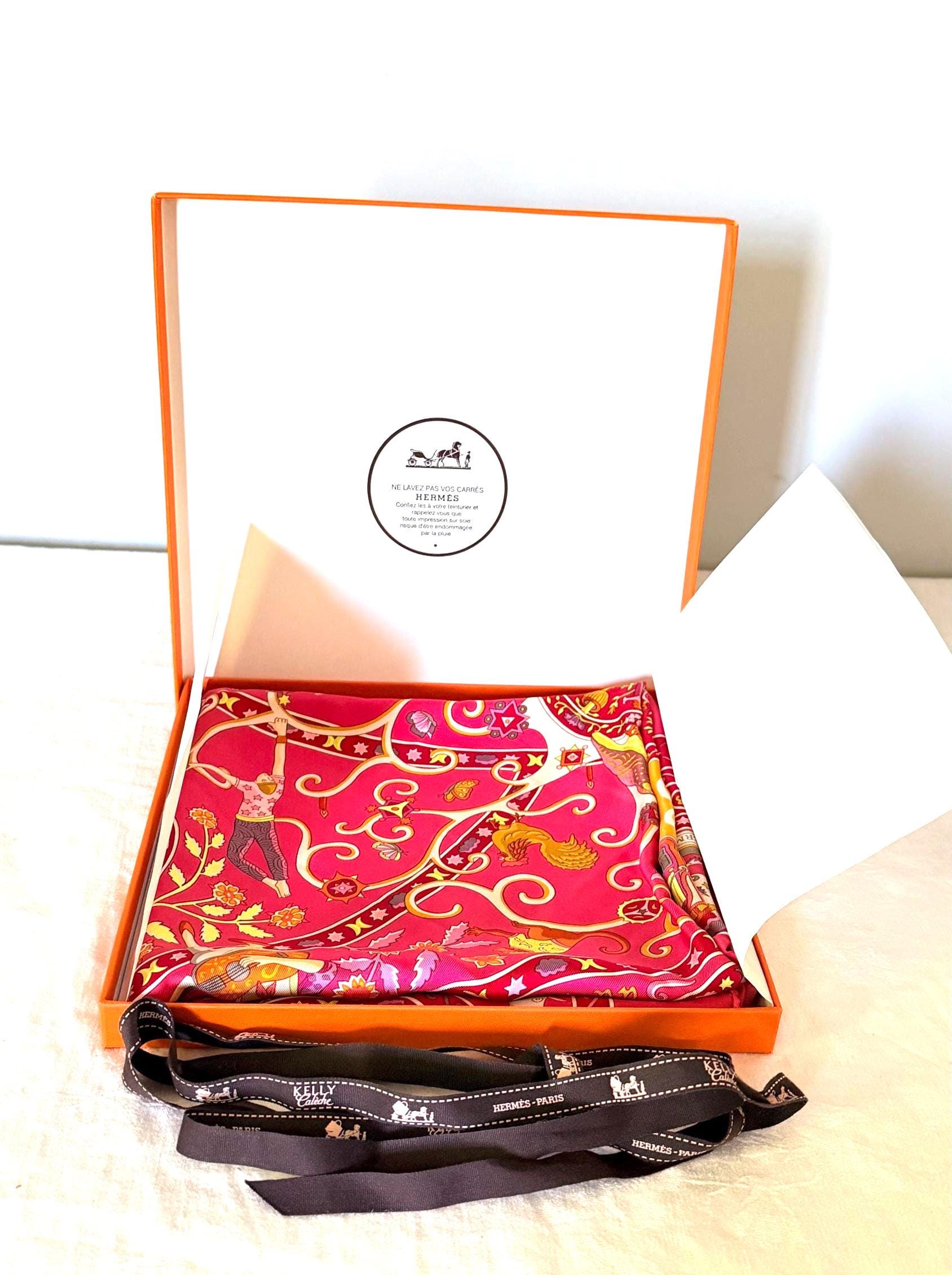 エルメス　スカーフ　箱付き　 エルメス スカーフ カレ45 塔門 SILK100％ 箱 | 東京銀座の