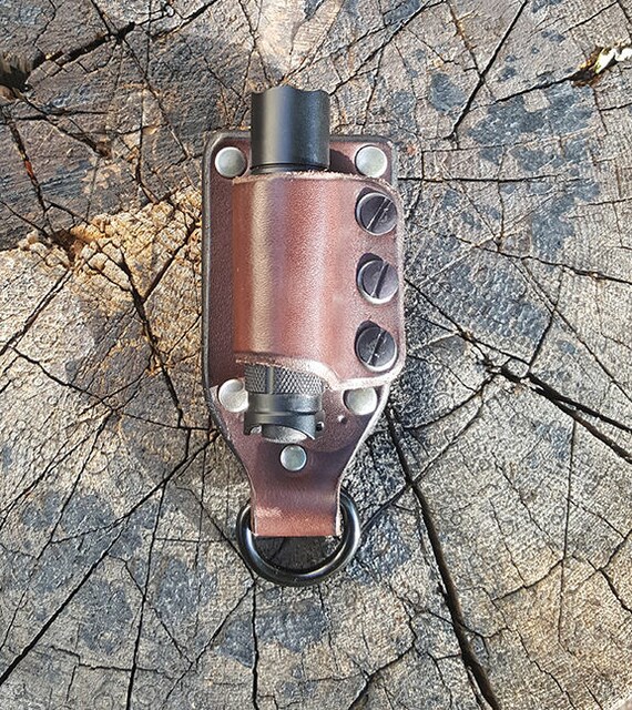 Leather EDC Flashlight Belt Clip Holster Flashlight NOT Etsy